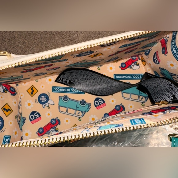 NWT Loundgefly Peanuts Road Trip Crossbody Bag. - Picture 7 of 8
